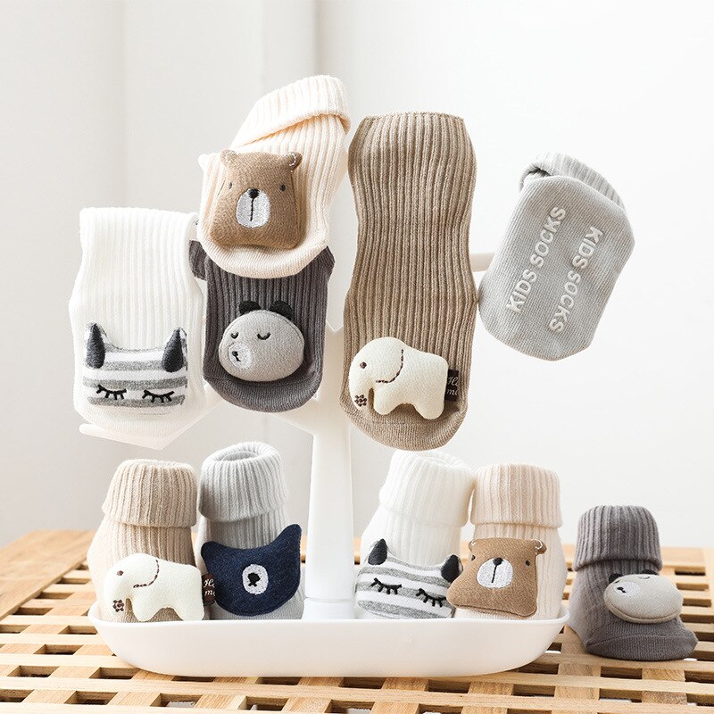 Herfst Winter Zachte Katoenen Baby Meisjes Sokken Pasgeboren Cartoon Baby Sokken Baby Baby Boy Sokken Anti Slip Vloer Sok lente