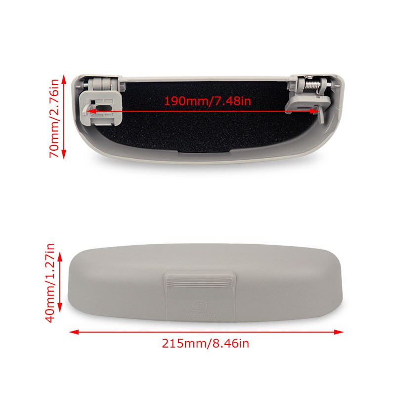 Auto Zonnebril Houder Brillen Opbergdoos Case Voor Mitsubishi Lancer 10 9 Asx Outlander Pajero Sport Auto Styling Accessoires