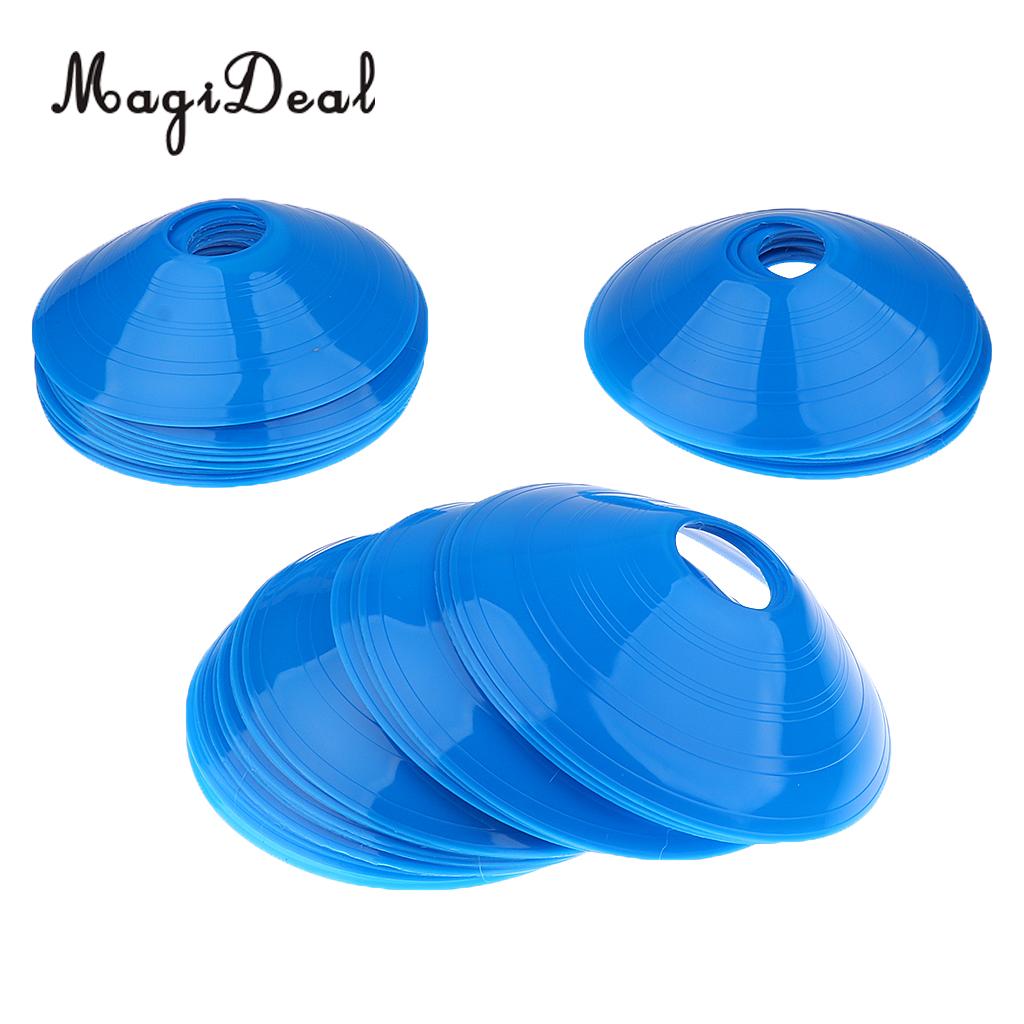 MagiDeal 50 Pieces Sport Soccer Mini Disc Cones Football Agility Taining Aids / Boundary Marker Saucer Cones