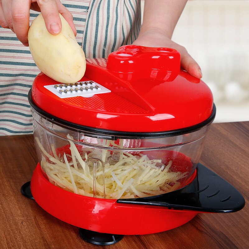 2.5L Manual Meat Processor Mixer Stainless Steel Meat Cutter Multifunctional Hand Carrot Vegetable Grater Dicer Tools
