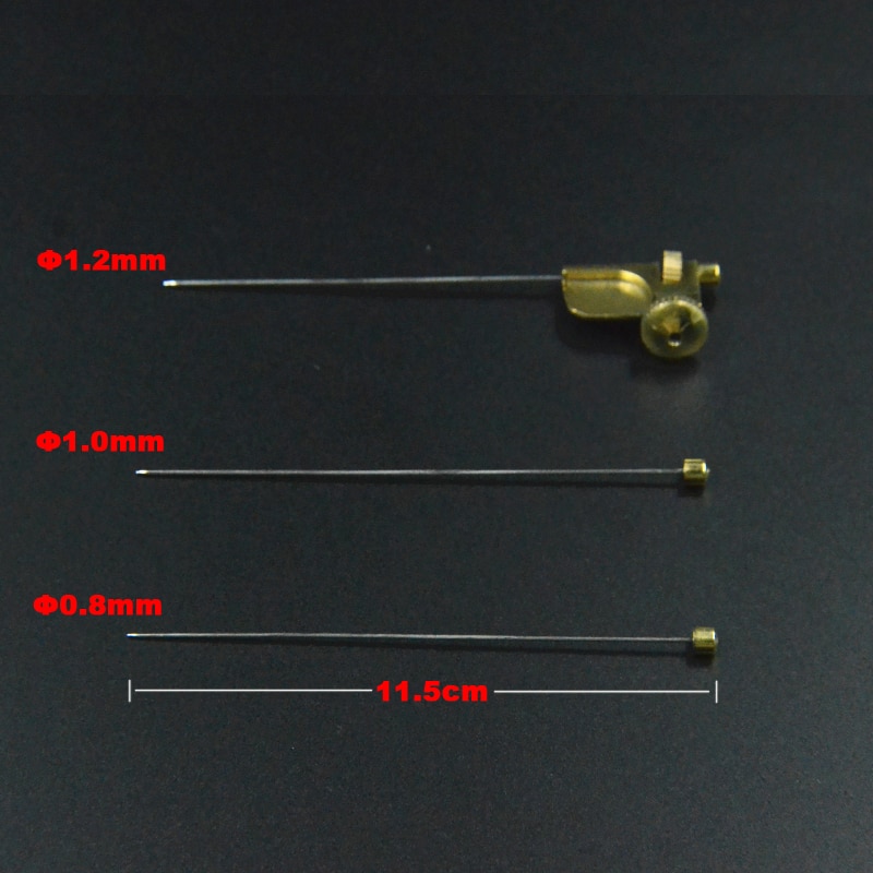 Contemplator 3 Sizes Needles Attachment Tube Fly Adapter Fly Fishing Widgets 1set Tapered Needle Tube Brass Fly Tying Tools