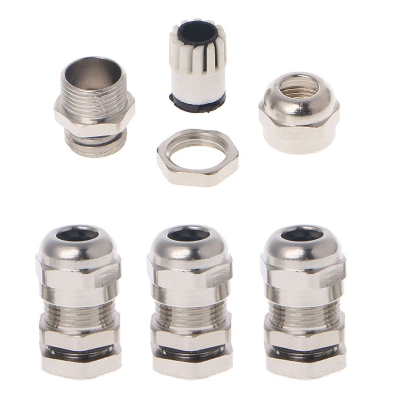 Connecteur étanche PG7 en acier inoxydable, 3 pièces, 3.0-6.5mm, fixateur de serre-câble métallique en forme de M