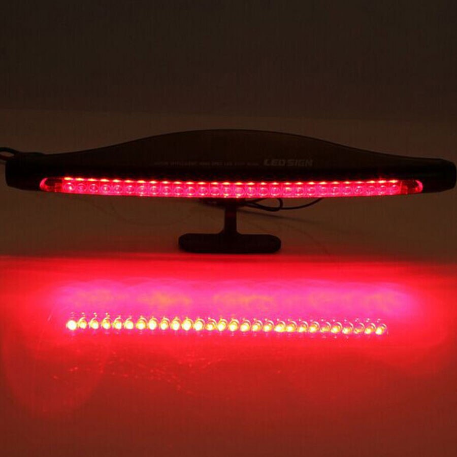 YCCPAUTO Universal Red LED Additional Brake Light Bar 28SMD 12V Car High Mount Stop Lamp Auto Truck Tail Third Parking Light