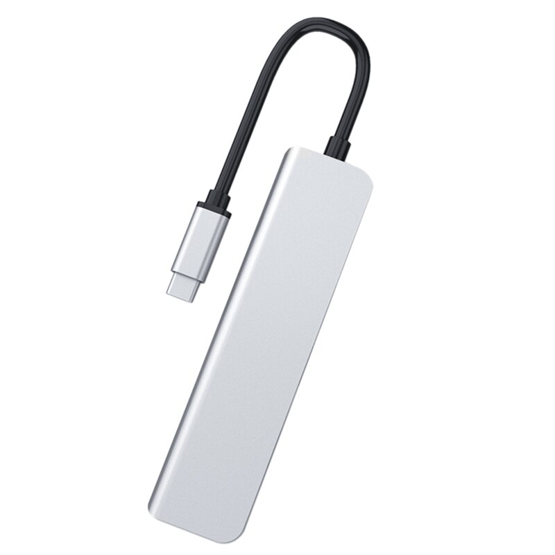 Card Reader Multifunction HUB Six in One Docking Station Type-C Docking Station USB HUB to HDMI: Default Title