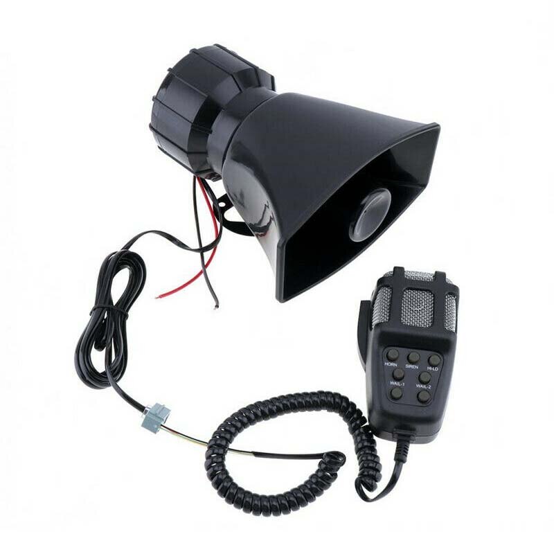 Sewiyolin RUSSLAND Tonne Tonne Auto Notfall Sirene Auto Sirene Horn Mic Pa Lautsprecher System Notfall Verstärker Hupe 12V 100W Polizei: Ursprünglich Titel