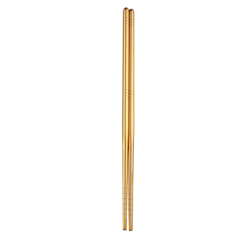 Roestvrijstalen Eetstokjes, Metalen Eetstokjes Chinese Eetstokjes Herbruikbare Eetstokjes Keuken Eetstokjes Lange Lichtgewicht Eetstokjes voor Thuis 17.5cm