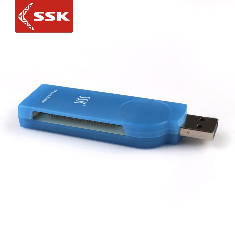 Direct Selling Real Single Usb Pen Drive Cardreader Ssk Usb2.0 High Speed Reader Slr Specific Cf Card Scrs028 Amber