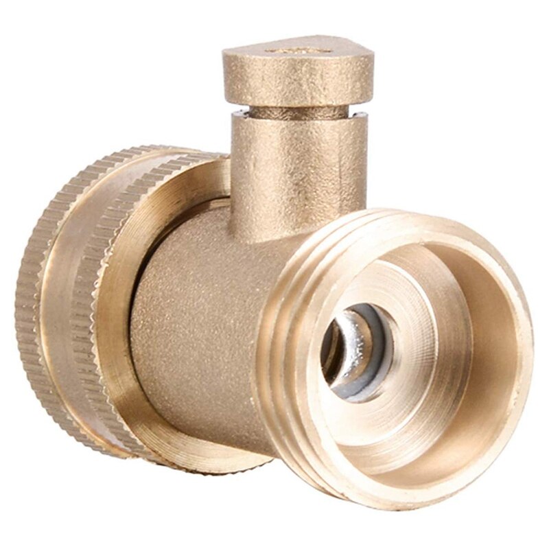 Heavy Duty Pure Copper Hose Splitter Set with 2Pcs Single Way Heavy Duty Pure Copper Hose Splitter Garden Hose Connector