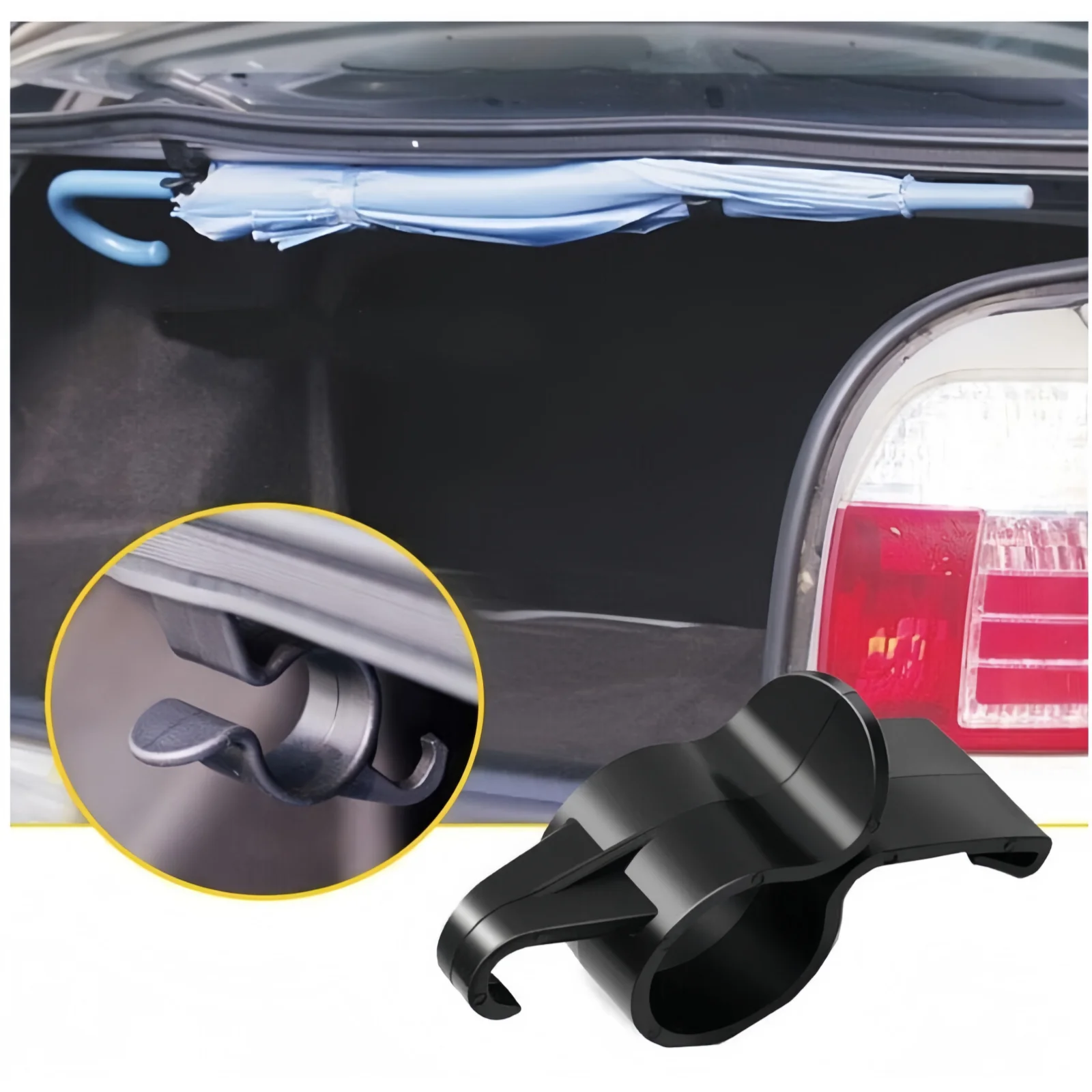 Soporte para paraguas de maletero de coche, planta de montaje, gancho para toallas, accesorios para automóviles, almacenamiento interno Universal, soportes organizadores