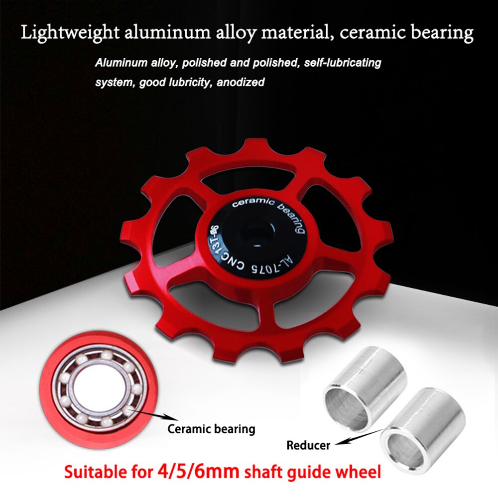 Bike Ceramic Pulley Bicycle Rear Derailleur Guide Wheel Jockey Wheel Pulley Bearing For 11T 12T 13T 14T SRAM SHIMANO 11v 12v