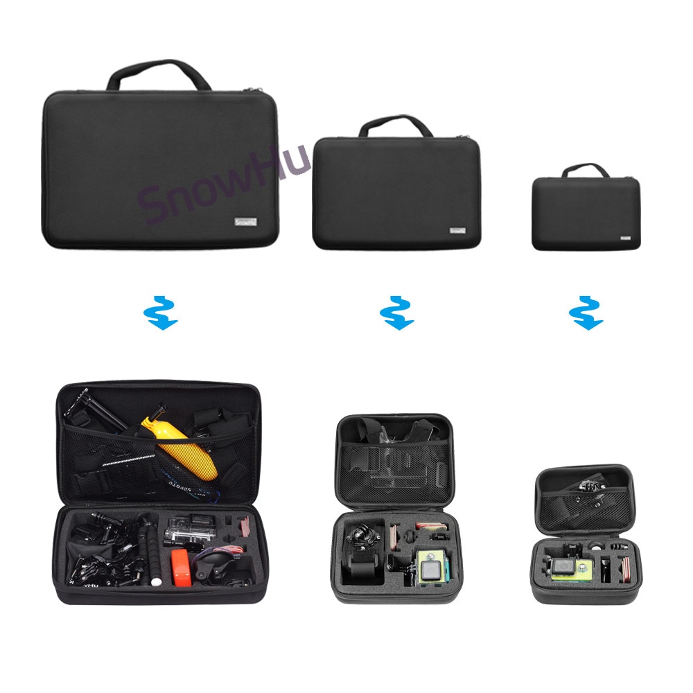 SnowHu Portable Storage Camera Bag For Gopro Case for Xiaomi Yi Action Camera For Go Pro Hero 8 7 6 5 4 SJCAM Accessories GP110