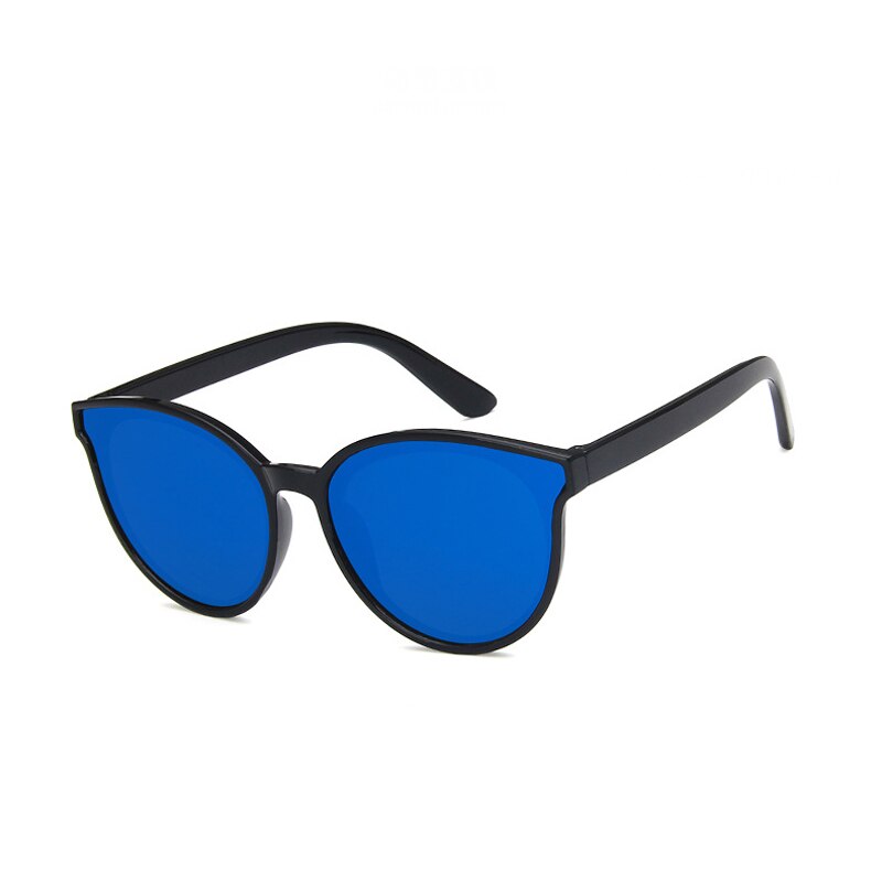 Elbru børn firkantede solbriller smukke drenge søde piger kattebriller til vintage børn baby  uv400: Blå