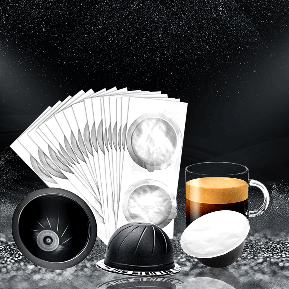 Food-Grade Nespresso Vertuo Refillable Cover Seal Sticker Nespresso Vertuoline Adhesive Coffee Capsule Brewer Lid Foil 62MM