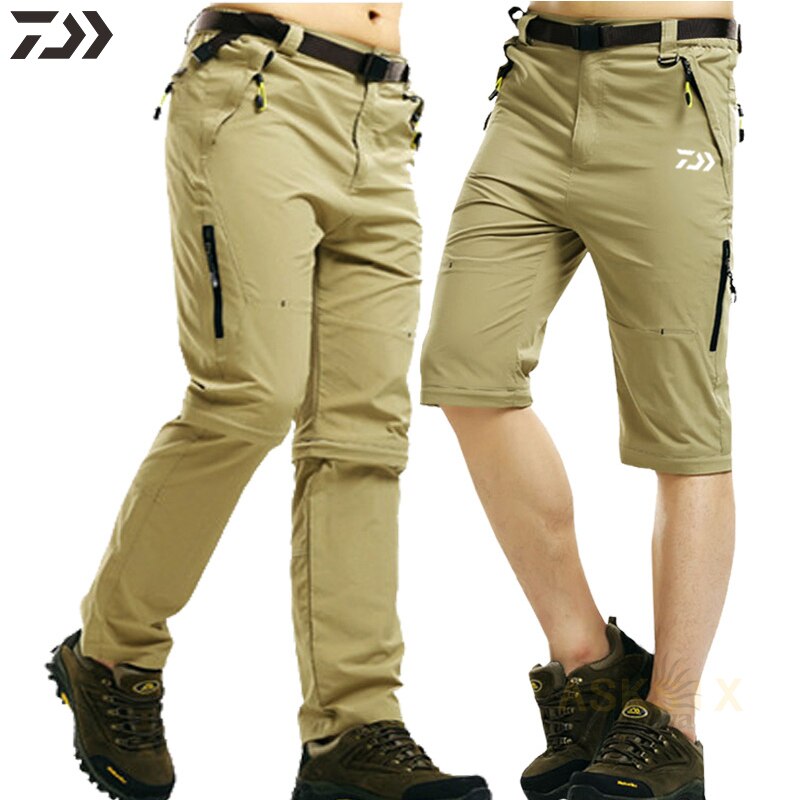 Mannen Waterdichte Verwijderbare Daiwa Vissen Broek Lente Zomer Dunne Ademend Snel Droog Daiwa Vissen Shorts Vissen Kleding