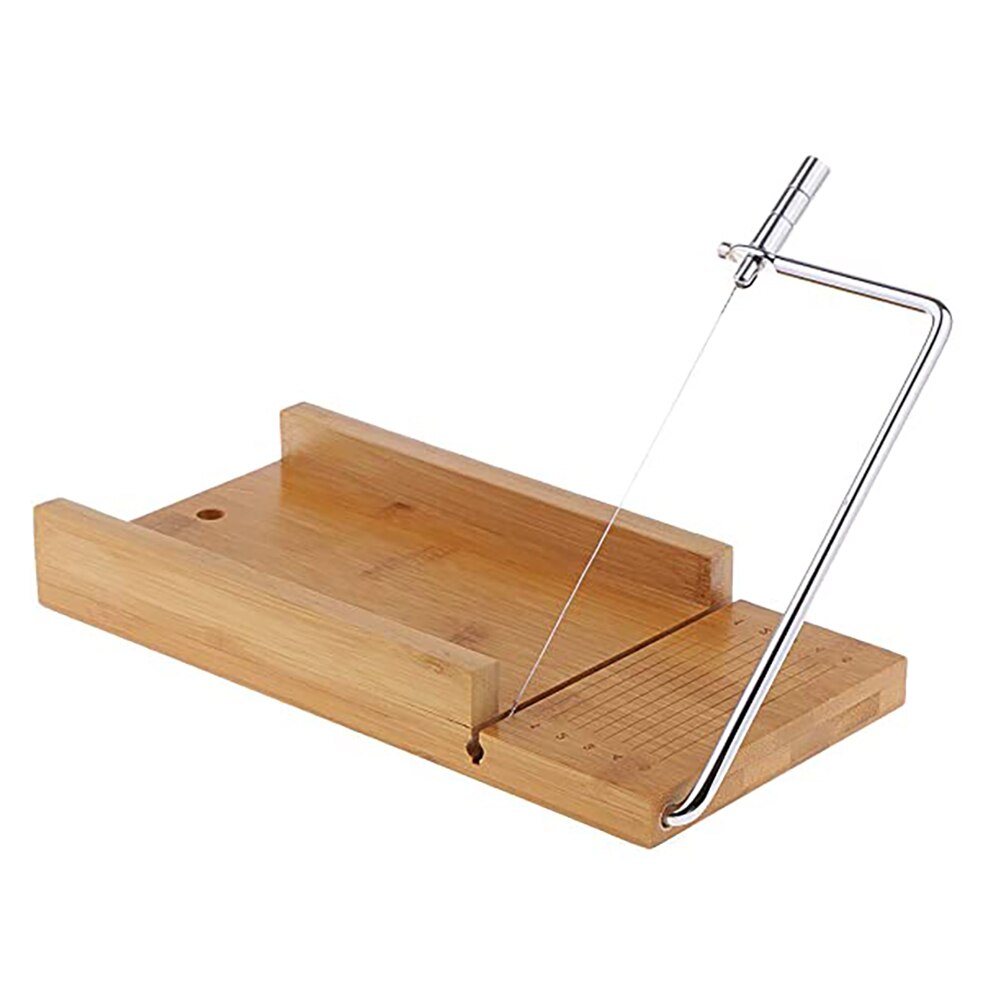 Zeep Maken Tools Set Verstelbare Houten Zeep Cutter Box Rvs Wax Diy Zeep Slicer Golvend Messen Soaps Maken Kits