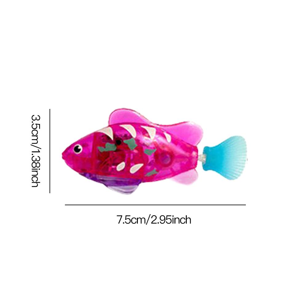 4 stücke Flash Schwimmen Elektronische Fisch Kinder Bad Spielzeug Schwimmen Induktion Robotic Fisch Spielzeug Kinder Kinder Bad Spielzeug Angeln Tank decor