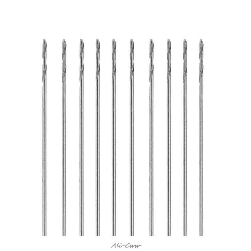 10Pcs/Set Multifunction Tiny Micro HSS 0.5mm Straight Shank Twist Drilling Bit