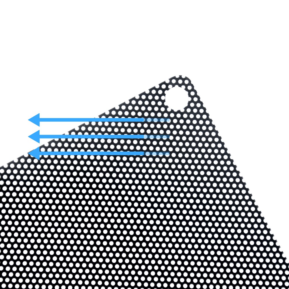 5PCS 80mm 90mm 120mm 140mm Black White PVC PC Fan Dust Filter Dustproof Case Computer Mesh Dust Covers Computer Cooling Cover