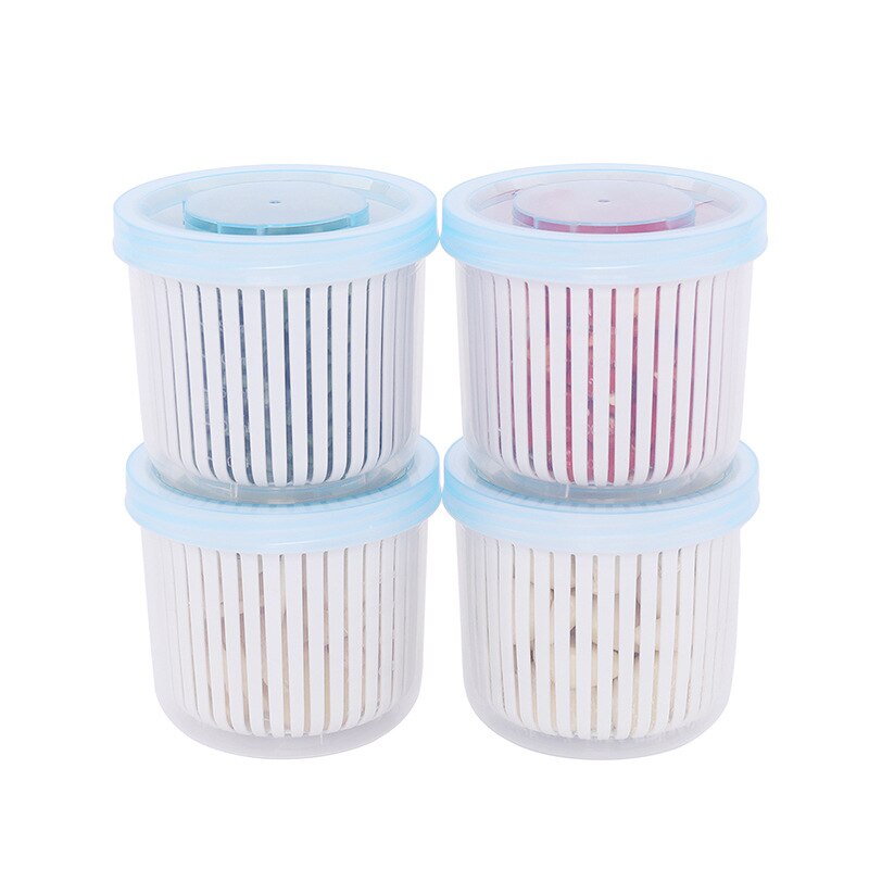 Boîte de conservation fraîcheur oignon gingembre ail légumes cuisine boîte de rangement en plastique réfrigérateur scellé rangement échalote boîte de vidange
