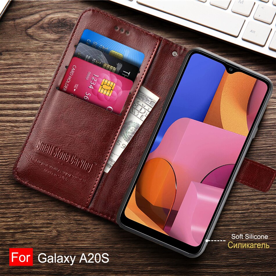 Wallet Flip Case For Samsung Galaxy A20s Case Leather Phone Cover For Samsung A20s A 20s a207 SM-a207f Coque Full Protective