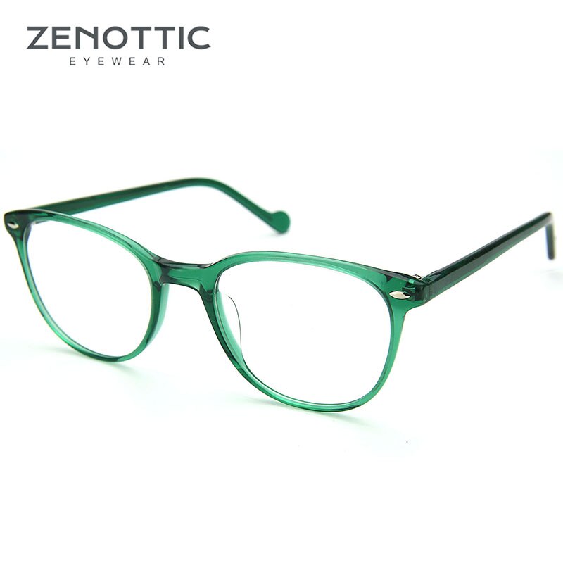 Zenottic Paars Retro Bril Frame Vrouwen Optische Clear Brillen Frame Bijziendheid Verziendheid Vintage Bril Frame: 002