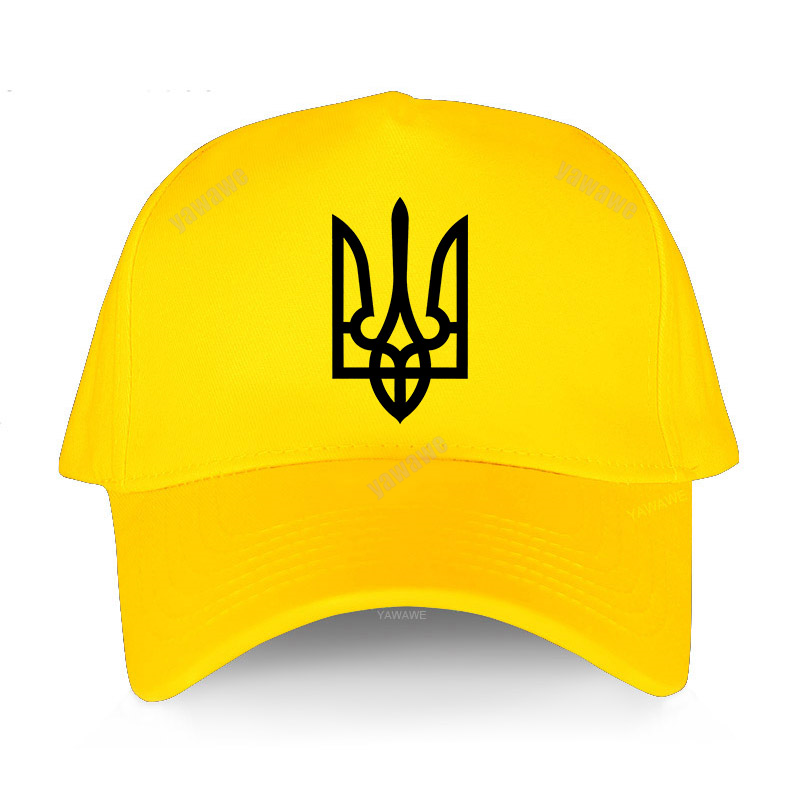 Berretto da Baseball ucraina Tryzub uomo cotone Cool ucraina cappello donna berretti con visiera Unisex: yellow