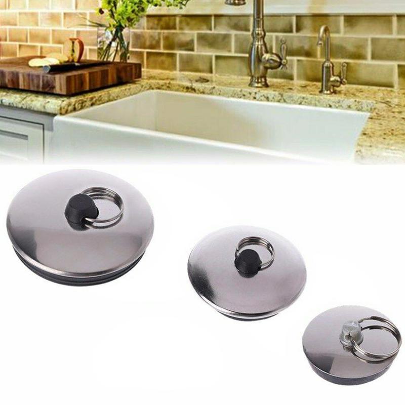 1 Pcs Kitchen Drain Plug Wash Basin Bathtub Sink Rubber Bathroom Water Plug Water Blocking Plug I8B8 Plug Rubber Drain Sink P7L1