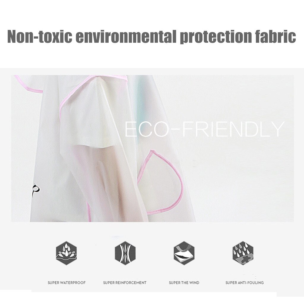 Kids Raincoat Clear Rain Jacket Rain Coat Rain Wear for Baby Girls Childr