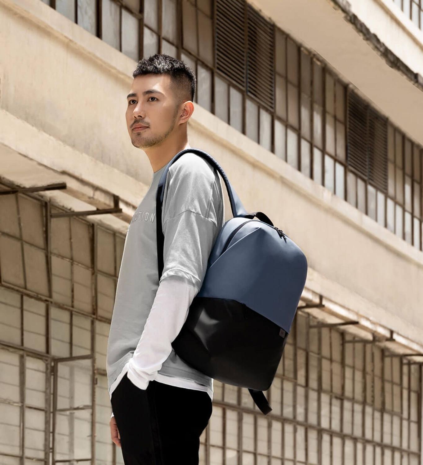 Nueva mochila informal Xiaomi Simple 20L gran capacidad 490g súper ligera innovadora mochila impermeable con bolsillos laterales para ordenador portátil