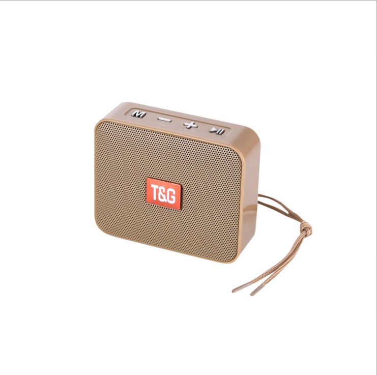 Mini Speaker TG166 Portable music Player With FM Radio Bluetooth Speakers Subwoofer Outdoor Hands-free Calling de som altavoces: TG166-Brown