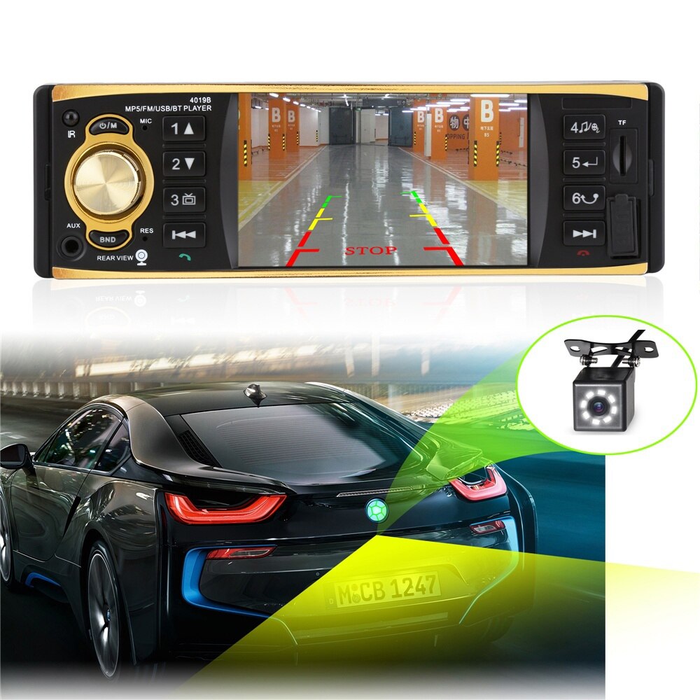 KKMOON 4.1 Inch BT 2.0 Colourful HD Monitor Auto Multimedia Car Fm Radio MP5 Car Player Car Radio Car Accessories