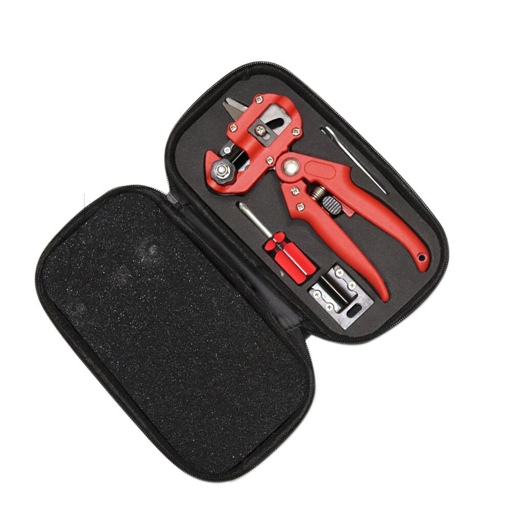 Kit de greffage de jardin | Outils de coupe de taille, Kit 2-en-1 outils de greffe, Kit de sécateur, greffe de oméga, U: Rouge