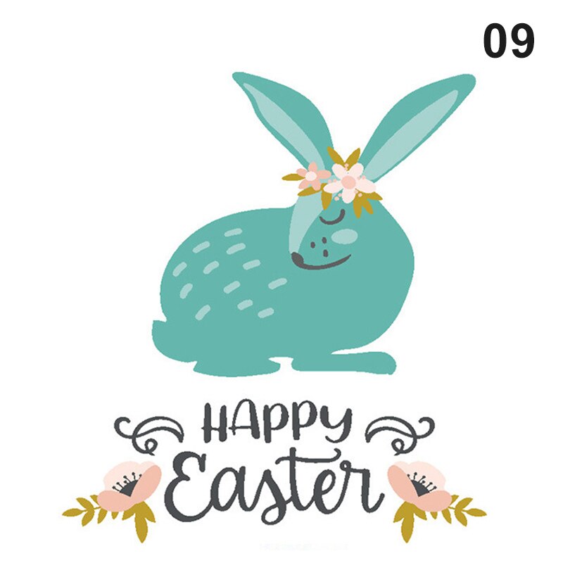 Easter Decorations Bunny Window Clings Decor For Home Office Kids School Party Decorations Supplies Hogard: 09