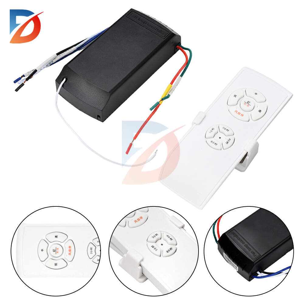 Universell fjärrkontroll för takfläkt, universell fjärrkontroll för fläkt,  ac220-240v trådlösa hastighetskontroller