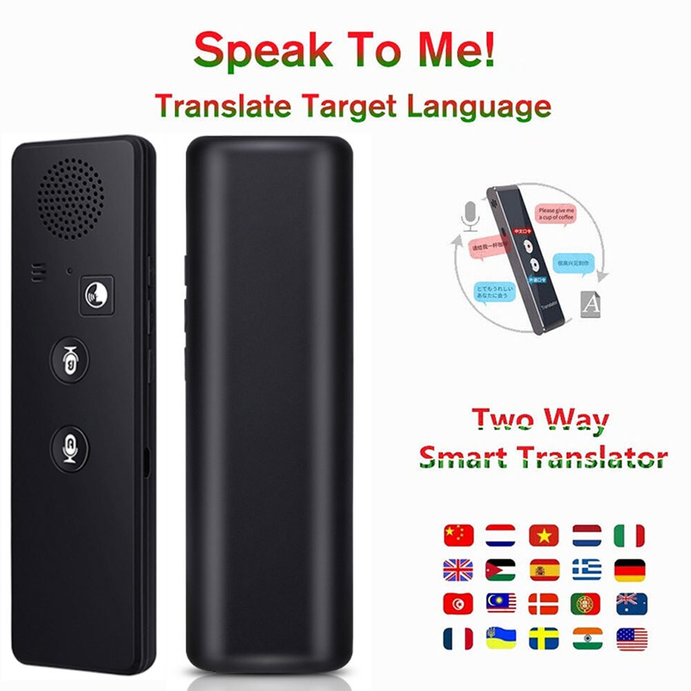 Smart Vertaler Bluetooth Instant Vocal Draagbare Vertaler Ondersteuning 40 Talen H-Best