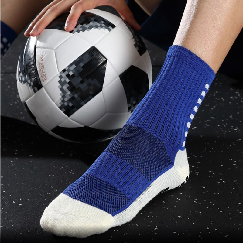 Nowe skarpety piłkarskie męskie antypoślizgowe skarpety piłkarskie bawełniane skarpety rowerowe środkowe rurki skarpety punktowe tego samego typu co Casitine