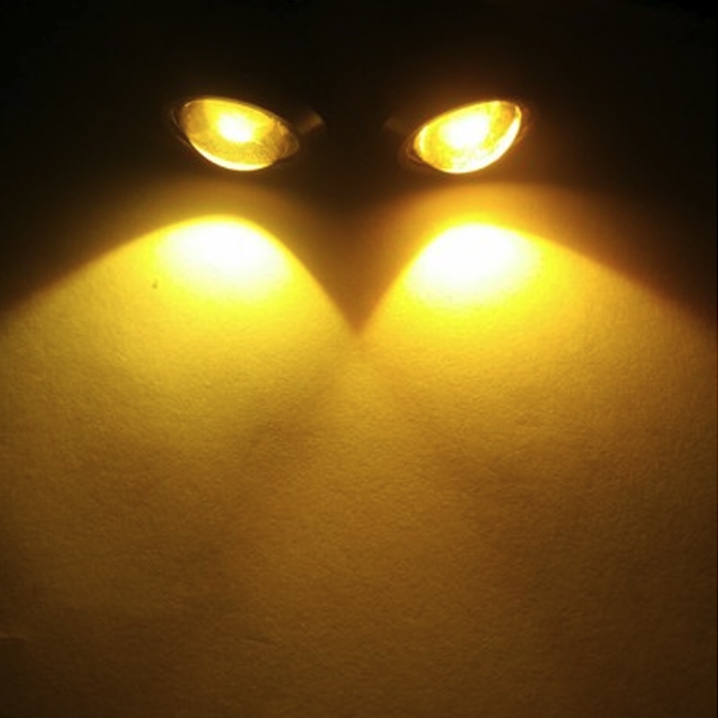 Luz LED de marcha diurna de ojo de águila, lámpara de marcha atrás DRL, blanco, 12V, 5W, Ojo de águila, ojo de halcón, luces de circulación diurna, accesorio para coche de 23mm