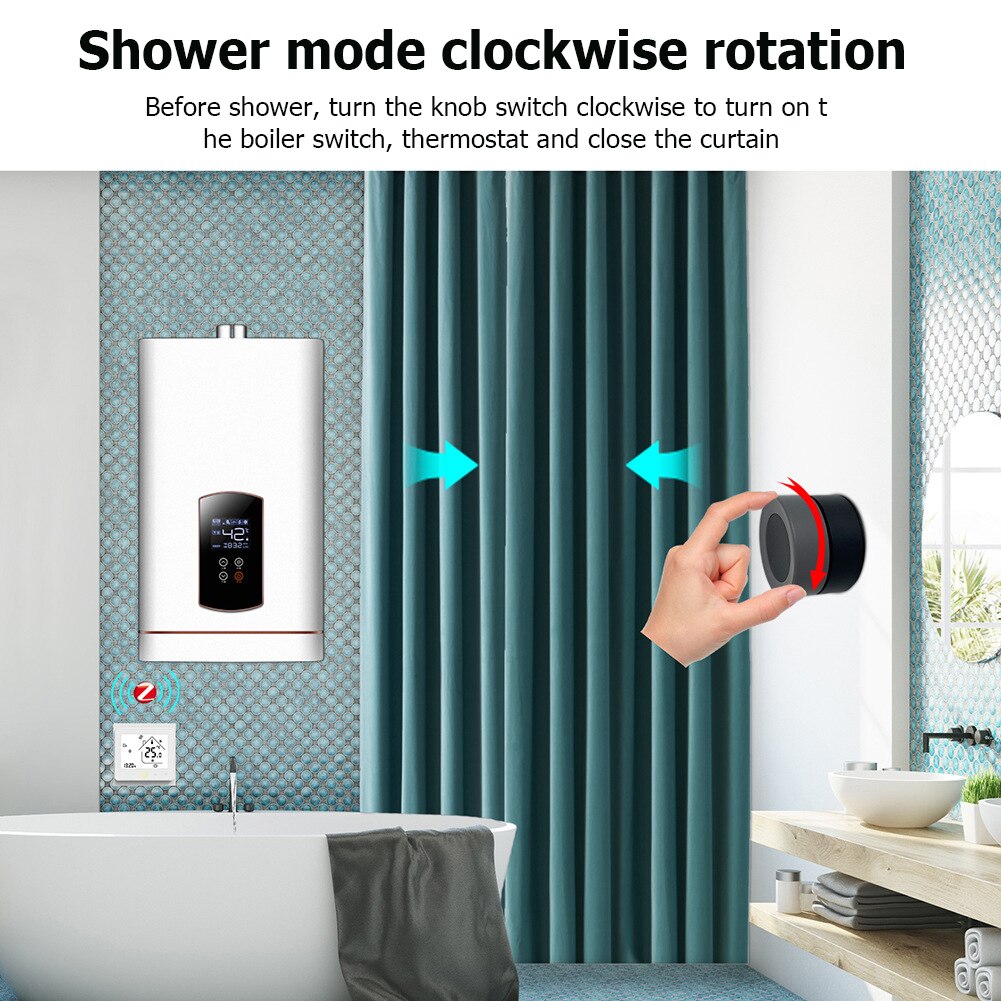 ZigBee 3.0 Wireless Switch Button Controller Automation Scenario Button Controller Battery Powered Button Switches Accessories