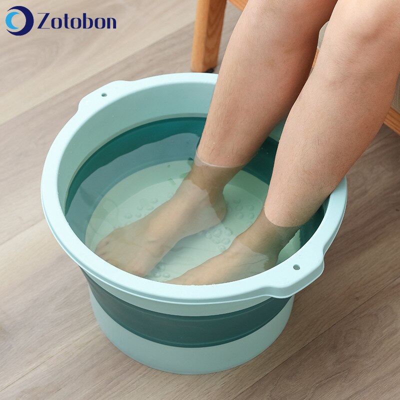 ZOTOBON Haushalt Klapp Waschen Fuß Becken Tragbare Reisen Waschbecken Faltbare Wäsche Wanne Fuß Massage Becken Eimer H264