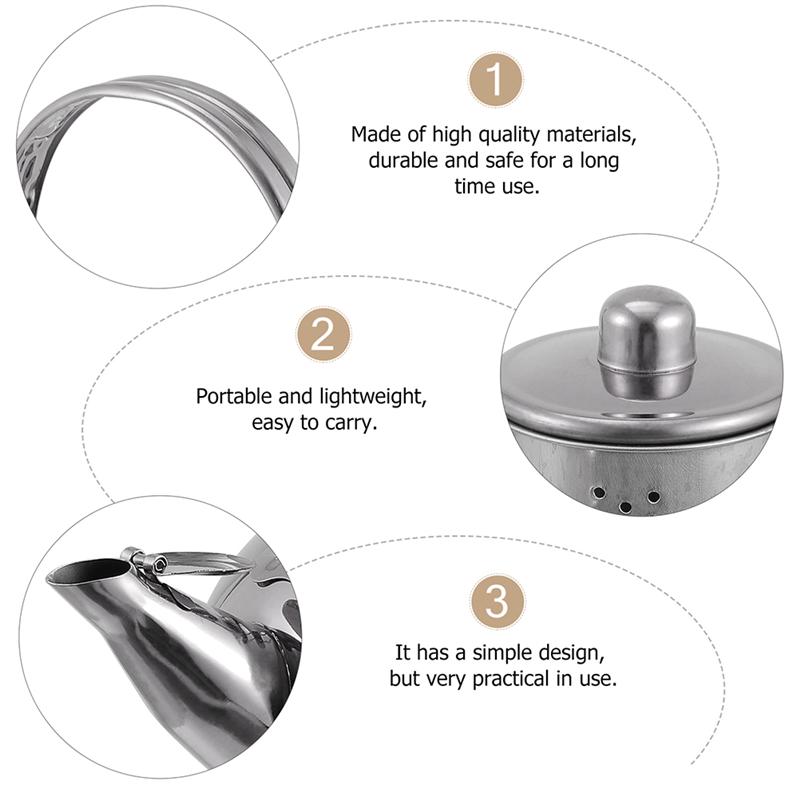 Stainless Steel Tea Kettle Practical Teapot Teakettle with Filter Screen