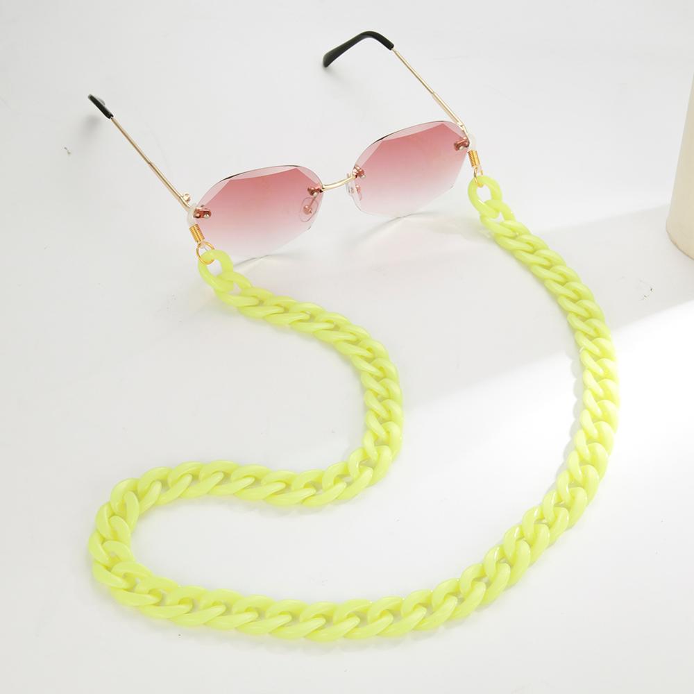Hot Occhiali Da Sole in Acrilico Catene Donne Occhiali Da Lettura Appeso Catena del Collo Della Cordicella Cavo di Occhiali Occhiali Corda Cinturino in Regalo per le Ragazze: Light Green 2