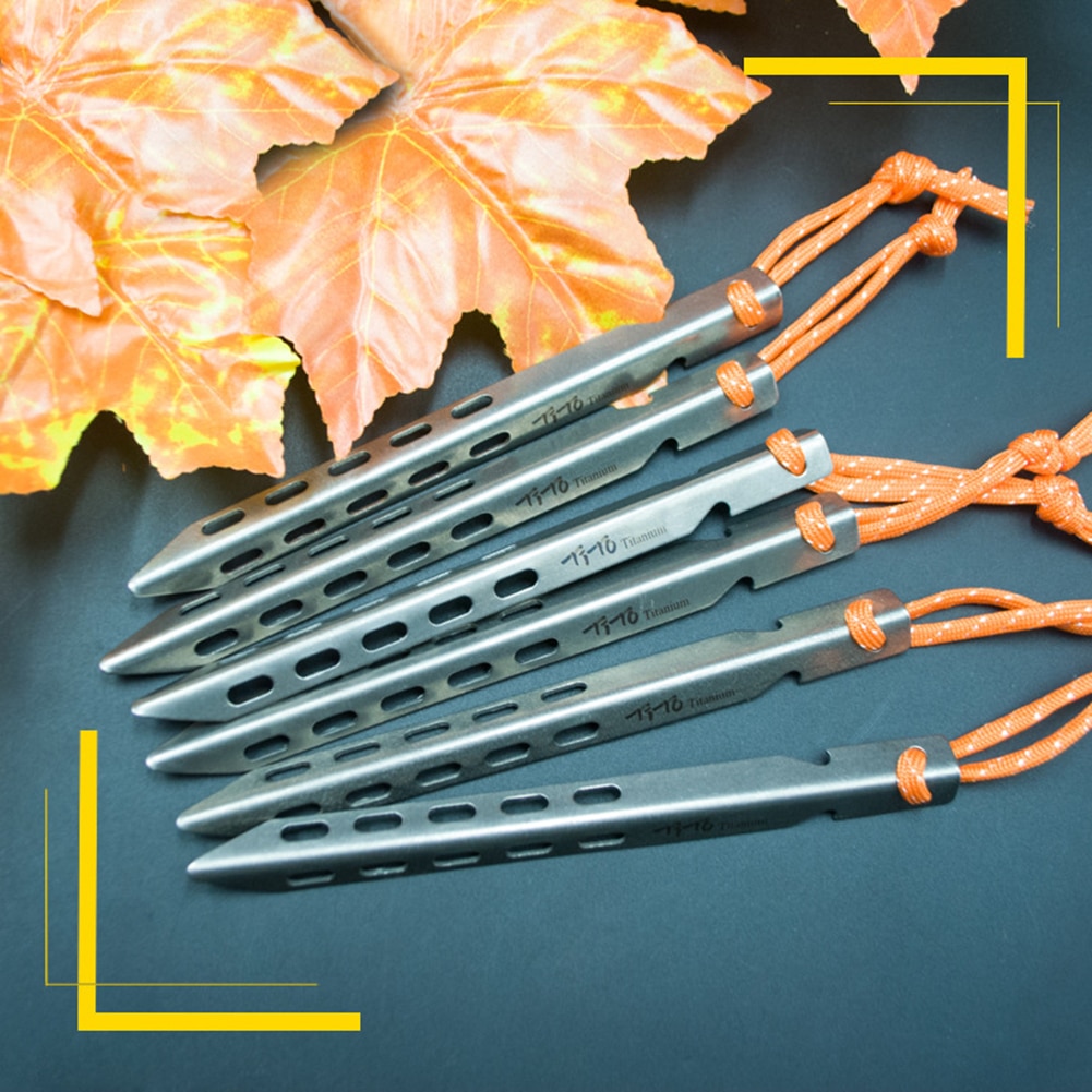 4/6 stk utendørs v-form camping titan teltplugger fortelt Strand negler innsatsverktøy