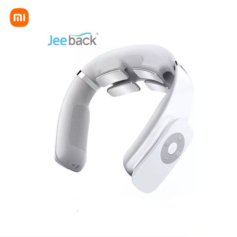Xiaomi-masajeador eléctrico Mijia Jeeback G3 para cuello, masajeador TENS de pulso para aliviar el dolor de piernas, vibrador de 4 cabezales, herramientas de masaje Cervical con calefacción