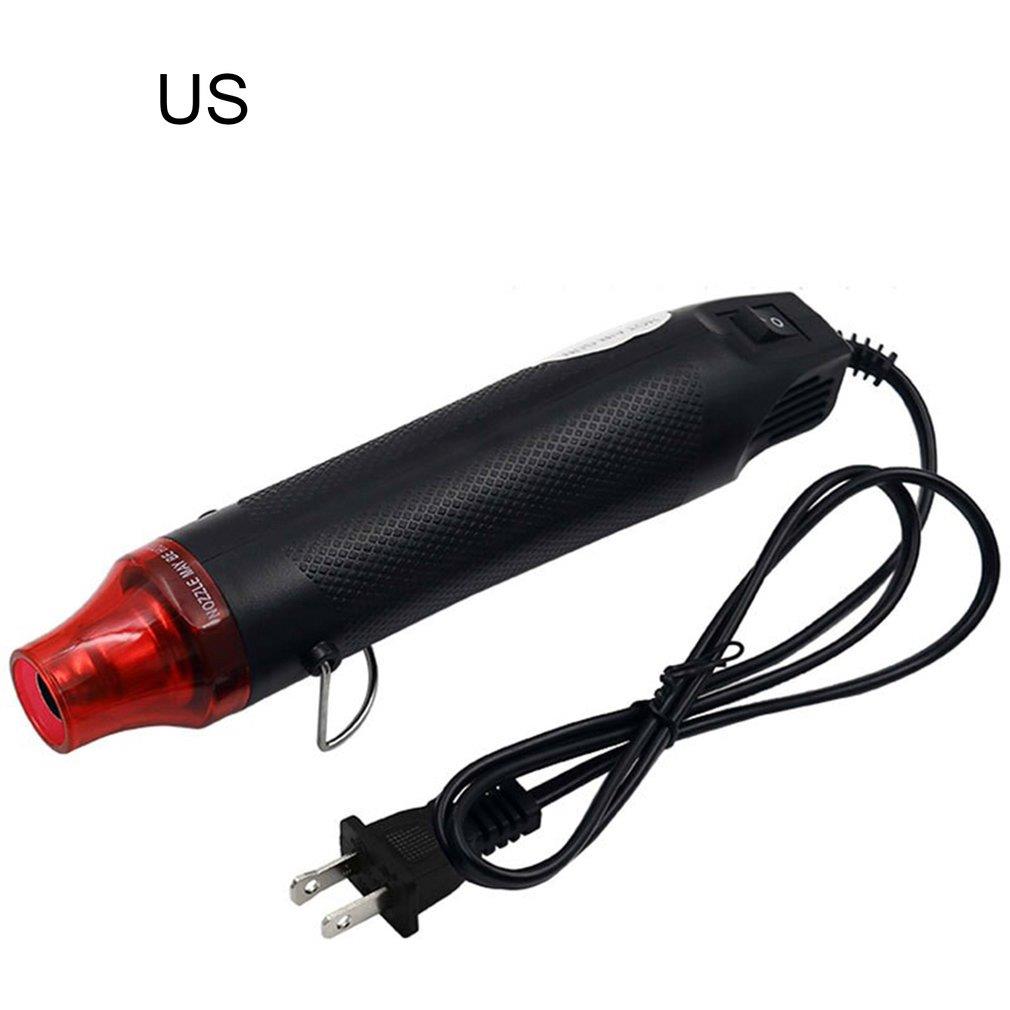 Air Tool Portable Soft Ceramic Shrinking Heat Tool Soft Ceramic Heat Tool For DIY Embossed Powder: 110V / Black