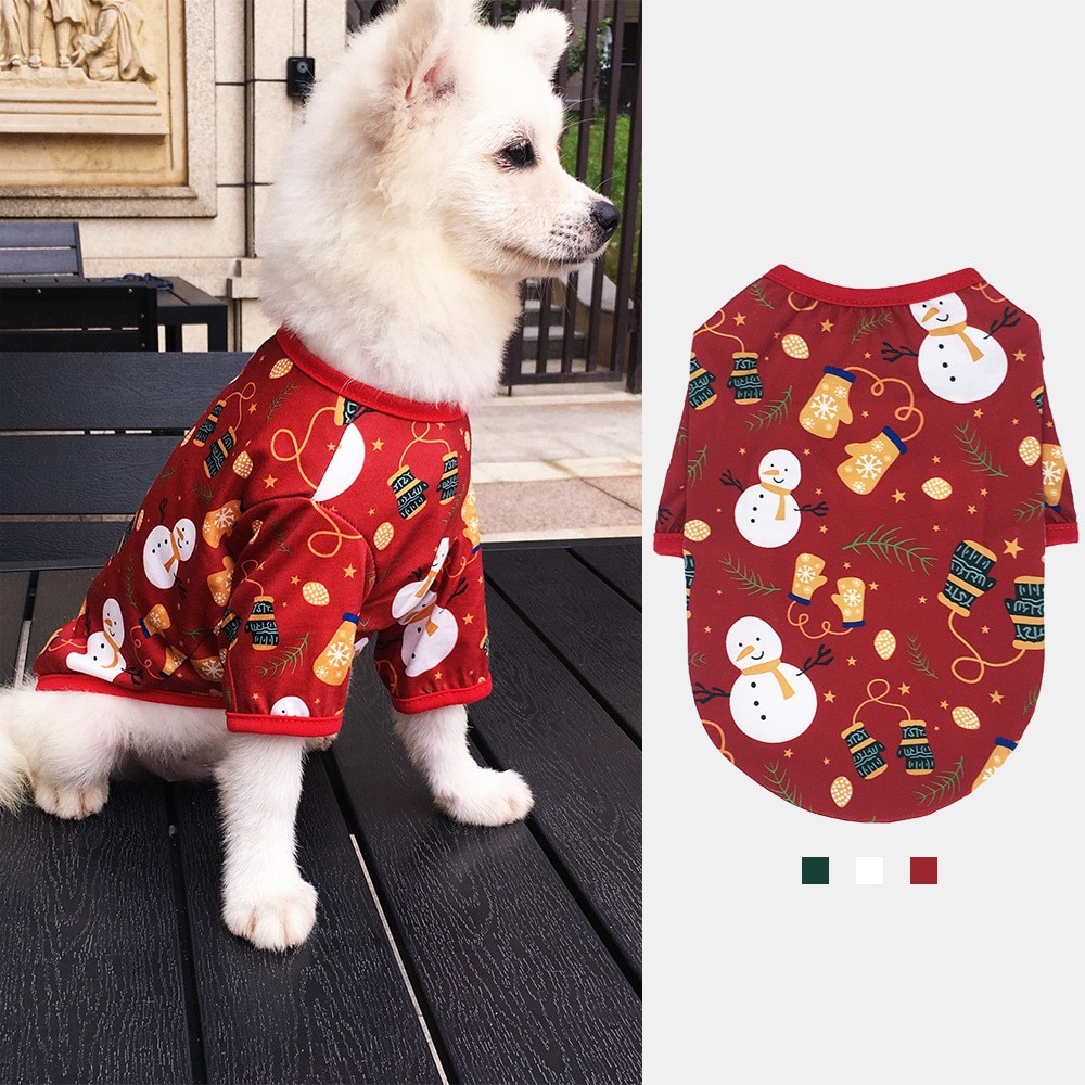 Jul hundkläder tecknade serier älg snögubbe huvtröjor chihuahua yorkies kläder för små medelstora husdjur valp ropa perro mops