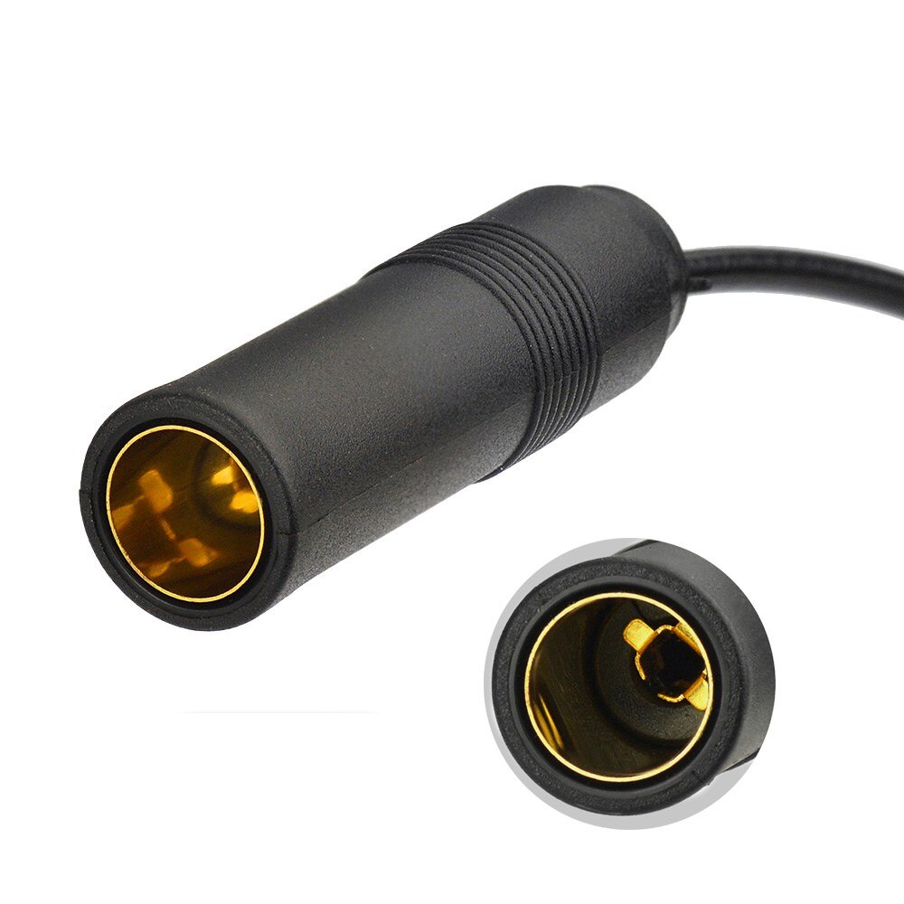 Superbat DAB DAB+ FM AM Antenna Connector DIN Jack to Fakra Z Aerial Splitter DIN Cable 15cm for Car Stereo Audio HD Radio Head