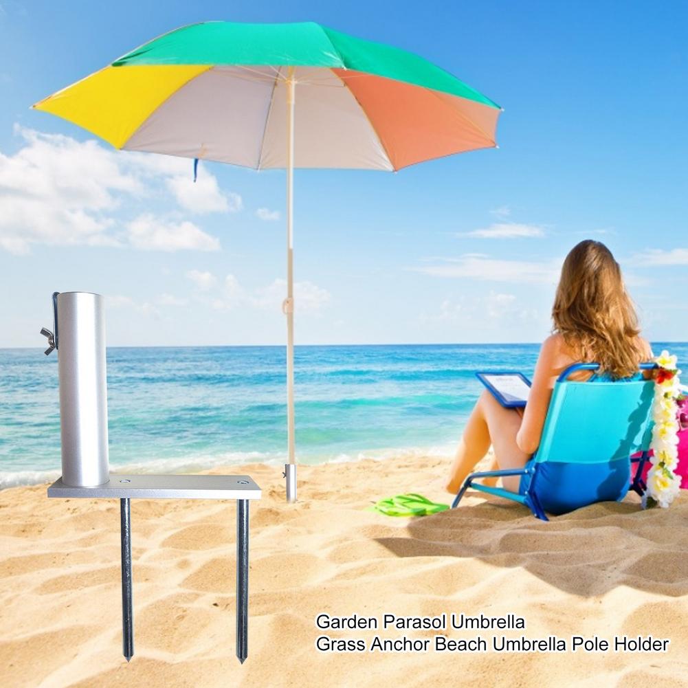 Patio Parasol Houder Anker Strand Paraplu Zware Metalen Grond Gras Houder Stand Ideaal Voor Gebruik In Bodem