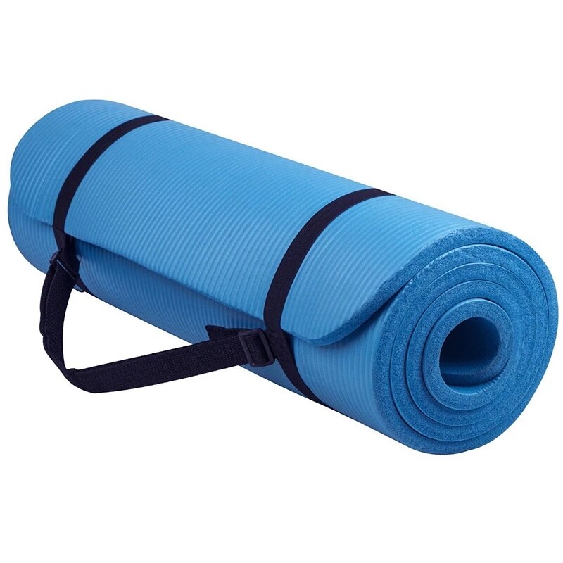 BalanceFrom GoYoga All Purpose Hoge dichtheid antislip oefenen yogamat met draagriem, 1/4, groen