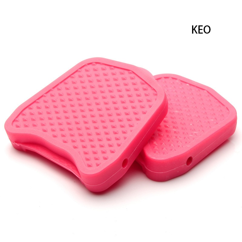 Clipless Pedal Adapter To Flat Pedal Bike Pedal Covers for Shimano SPD-SL Look KEO Road Pedals: Pink for KEO system