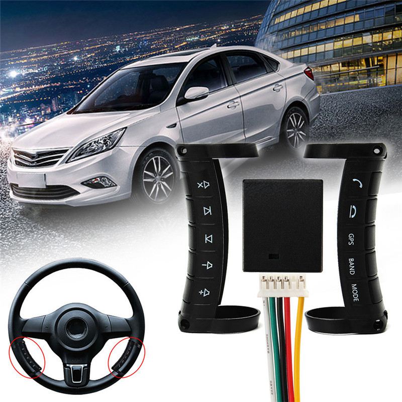 Universal Multi-function Wireless Steering Wheel Controller DVD Navigation Buttons Controller
